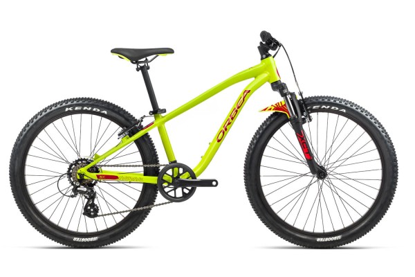 Kinder-Mountainbike MX 24 XC, Limette/Rot