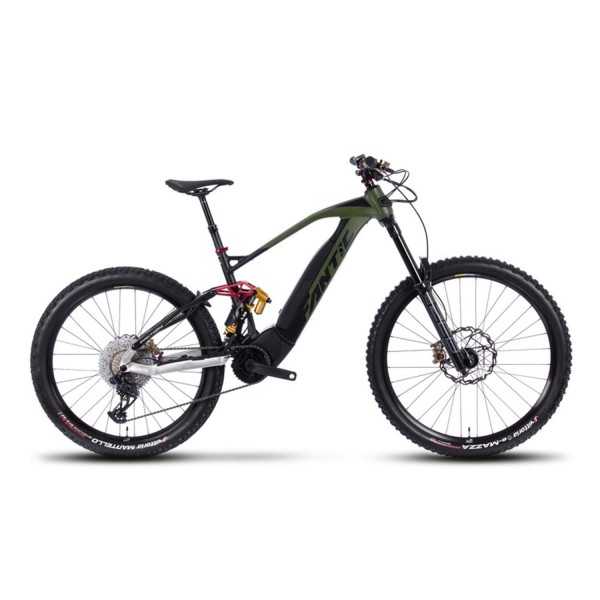 E-Komplettbike Fully XMF 1.7 Alu, 2024 Olive Grün/Schwarz Größe M