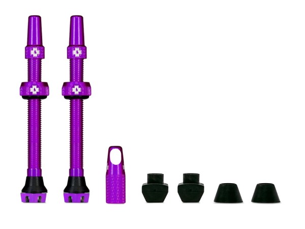 Tubeless Ventile Valve Kit Universal for MTB/Road 44mm Purple